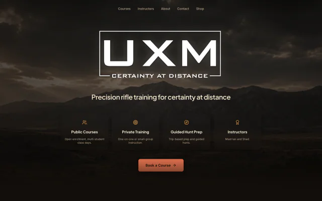 UXM Training website